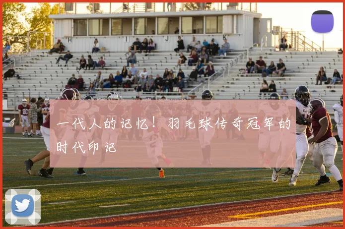 一代人的记忆！羽毛球传奇冠军的时代印记